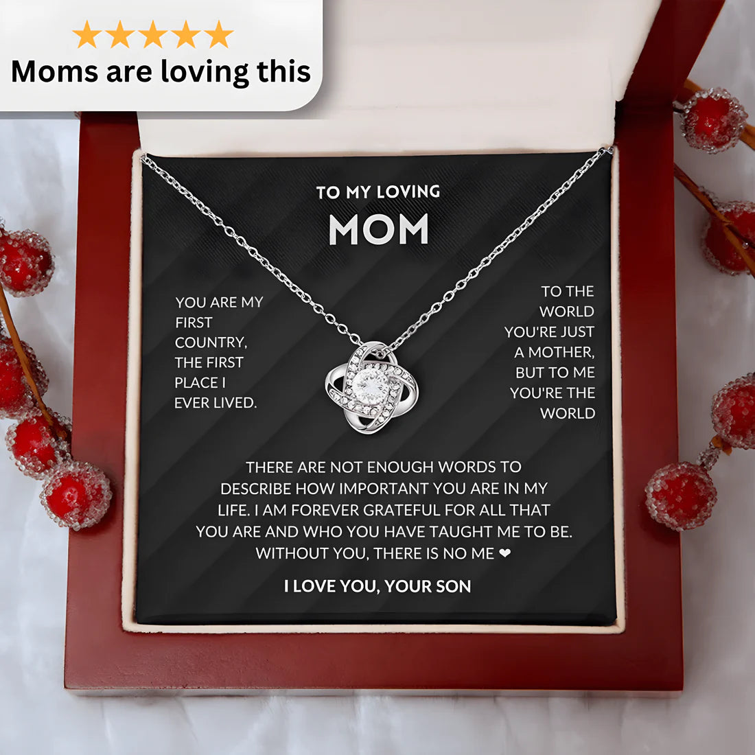 I'm Forever Grateful - Necklace For Mom